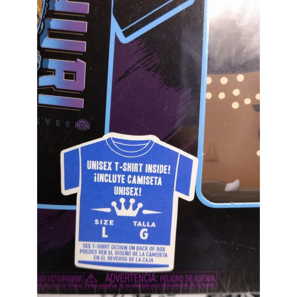 Funko Pop! Marvel Black Panther Shuri, Glow In The Dark‎ Figure & T-shirt Size L